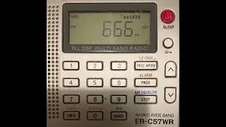 666kHz NHK大阪R1 100kw→90kw（出力減力アナウンス）　2025/12/16  0:59