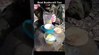 The Most Delicious Bushcraft Tea 🏕☕️🫖 Secret Tea Recipe &hearts;️Survival Cooking #survival #bushcraft #tea