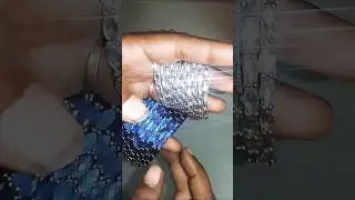 Exclusive Silver&Royal blue colour Raindrop bangles✨#exclusive #trending #raindrops #bangles #viral