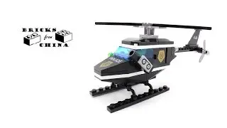 Lego analogue Enlighten Brick 123 Police Helicopter - Lego Speed Build