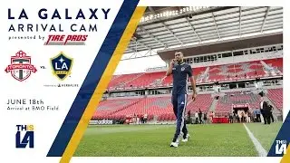 LA Galaxy arrive at BMO Field | ARRIVAL CAM - presented by TirePros