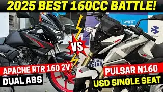 2026 Pulsar N160 USD Single Seat Vs Apache RTR 160 2V Dual ABS - Real King?😱| Which One Is Best?