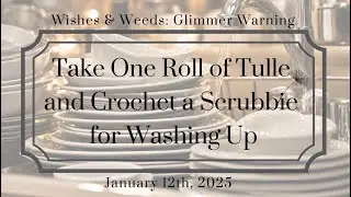 Crochet Scrubbies from Tulle on a Spool  (#GlimmerWarning) January 12, 2025