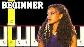 Come on out - Zombies 3 - Very Easy and Slow Piano tutorial - Beginner