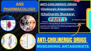 Anticholinergic Drugs Pharmacology | Part 1 | Antimuscarinic Drugs | Cholinergic Antagonists