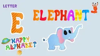 Happy Alphabet | Alphabet Phonics For Kids - Letter E - Endless Alphabet Alternative [GoodSoftTech]