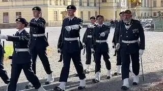 Drottningholms Slott vaktavlösning. Göta ingenjörregemente Ing 2 - FömedC Göteborg  2022-10-19