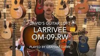Bluegrass guitar flatpicking on the LARRIVEE OM-09 RW