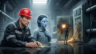 Human Lifts Alien Girl From a Flooded Tunnel, but Human Sees Her Shadow Moving Without Her