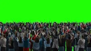 Crowd Cheering Green Screen