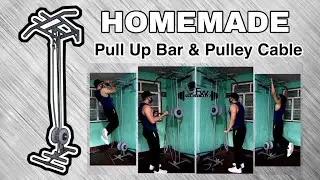 Homemade Gym Ideas Lat Pull Down and Pull up bar