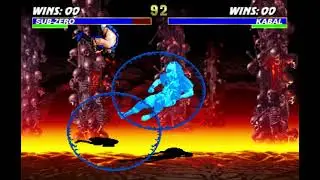 UMK3 Arcade - Sub-Zero 4 hits 51% combo (Strategy with his ice clone)