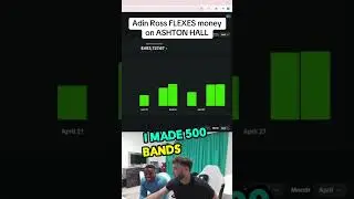 Adin Ross FLEXES money on ASHTON HALL #clips #money #kick #adinross #ashtonhall