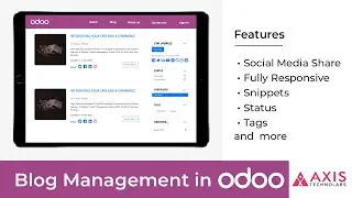 Blog management in odoo, Blog Website Design, Blog Post Snippet, Blog Post Page in odoo website