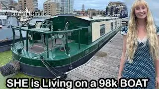 She TRADED Her Apartment for a $98k BOAT House!
