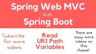 Spring Web MVC | 08 | Read URI Path Variables