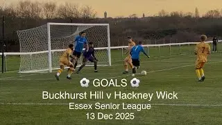 ⚽️ Buckhurst Hill FC 🔵♈️🟡 Hackney Wick FC - Essex Senior League [Sat13Dec25] GOALS