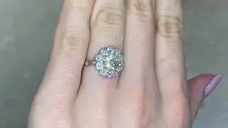 1.42ct Yellow Diamond Cluster Tubac Ring - hand video