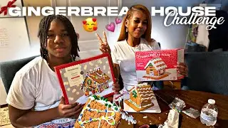 Making Gingerbread Houses With My Girlfriend…It Got Messy 😂