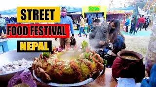 Common street food in Nepal !! Nepali food festival !! Nepal 38