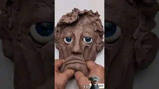 Sculpting Face #clay #face