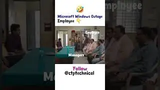 Microsoft Windows Outage #microsoftwindows #windowsoutage #memes😂 #techmemes #microsoft