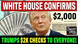 BREAKING: White House Confirms Trumps $2k Check | Millions Are Waiting!