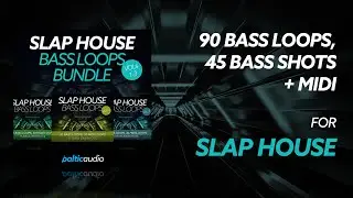 Slap House Bass Loops Bundle (Vols 1-3) (90 Bass Loops, 45 Bass Shots, MIDIs)
