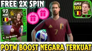 MENDAPATKAN FREE GACHA POTW NEGARA🔥FREE SET INTER MILAN & KDB TERKUAT INIMAH - EFOOTBAL 2024