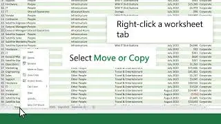 Move or Copy Worksheets or Worksheet Data