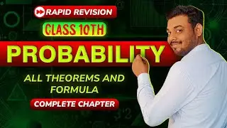 Chapter 14: Probability in 50 minutes 🔥| CBSE Class 10th | Rapid Revision | Roshan Kumar | Formula