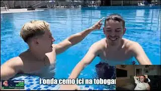 GUH REAKCIJA NA DENNY MIHAJLO MADIC PRVI PUT U AKVA PARKU! (PAO SA TOBOGANA)