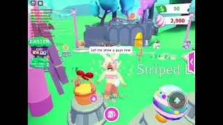 Adopt me new  Easter Update in Roblox building mine place but i dont have much so i stoped