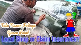 Foliage Green spray paint for Tata Nexon || Car paint at Local Shop