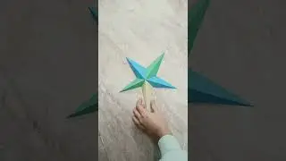 Оригами звезда 🌟 своими руками, звёздочка из бумаги #diy #origami #star #craft #papercraft