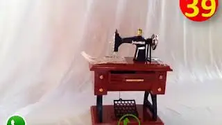 Sewing Machine Music Box Vintage Mini Musical Look Mechanical Retro Classical