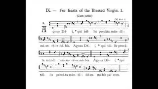Agnus Dei IX, Liber Usualis 42b (1961)