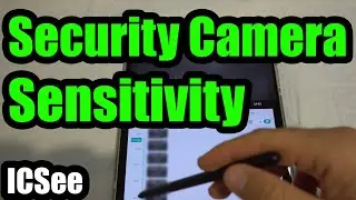 How to modify Security Camera Sensitivity (ICSee app; Settings, Smart alarm, Advanced, Sensitivity)