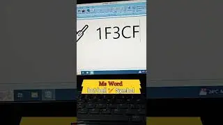 Ms Word me Bat ball 🏏 ka symbol kaise banaye | #msword #mswordshortcutkey #shorts #computershortcut