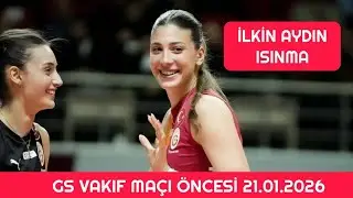 Focus On İlkin Aydın Isınma Galatasaray Vakıfbank maçı 21.01.2026 #ilkinaydın #voleybol #galatasaray