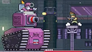 Omega Strike (Metroidvania) - All Bosses (No Damage/Hard)