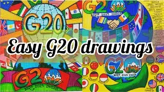 G20 Drawing / G20 India Logo Drawing | One Earth One Family One Future / Poster on G20/Chart on G20