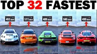 Top 32 Fastest Track Cars - Forza Horizon 5 | 2023