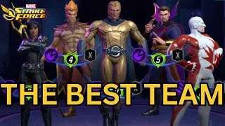 Эта команда уничтожает всё с одного удара | Космический тигель | Marvel Strike Force | MSF
