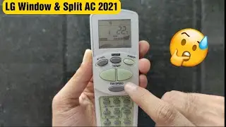 LG AC Remote Functions Explained | Window and Split AC Remote Settings🔥🔥
