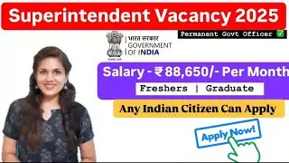 GROUP-B PERMANENT GOVT JOB 2025 | FRESHERS ELIGIBLE | SALARY- 88000+ | APPLY ALL INDIA 🔥✅