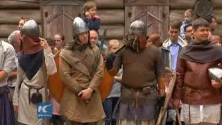 Raw: Back to Medieval ages - festival showing Slavic tradition held in Russia's Nizhny Novgorod