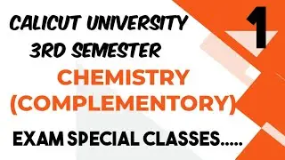 3rd semester/complementary chemistry/pass mark /important/part-1#chemistry #complimentary #calicut
