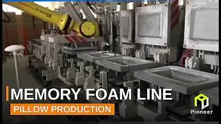 Automatic Robot Polyurethane Memory Foam Pillow Making Production Line With Spraying Mould Release