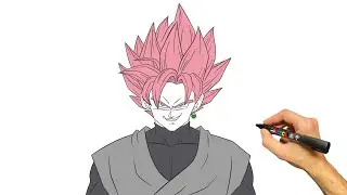 How to Draw Goku Black Super Saiyan Rosé | Step by Step Tutorial